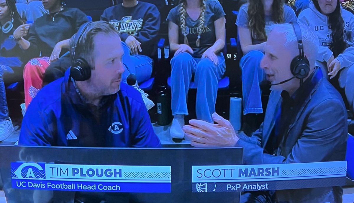 Great to have @VintagePlough on at halftime of the @ucdavismbb game last night. Come out to the @UCDfootball Spring game Saturday March 9th 5PM at UC Davis Health Stadium. #GoAgs