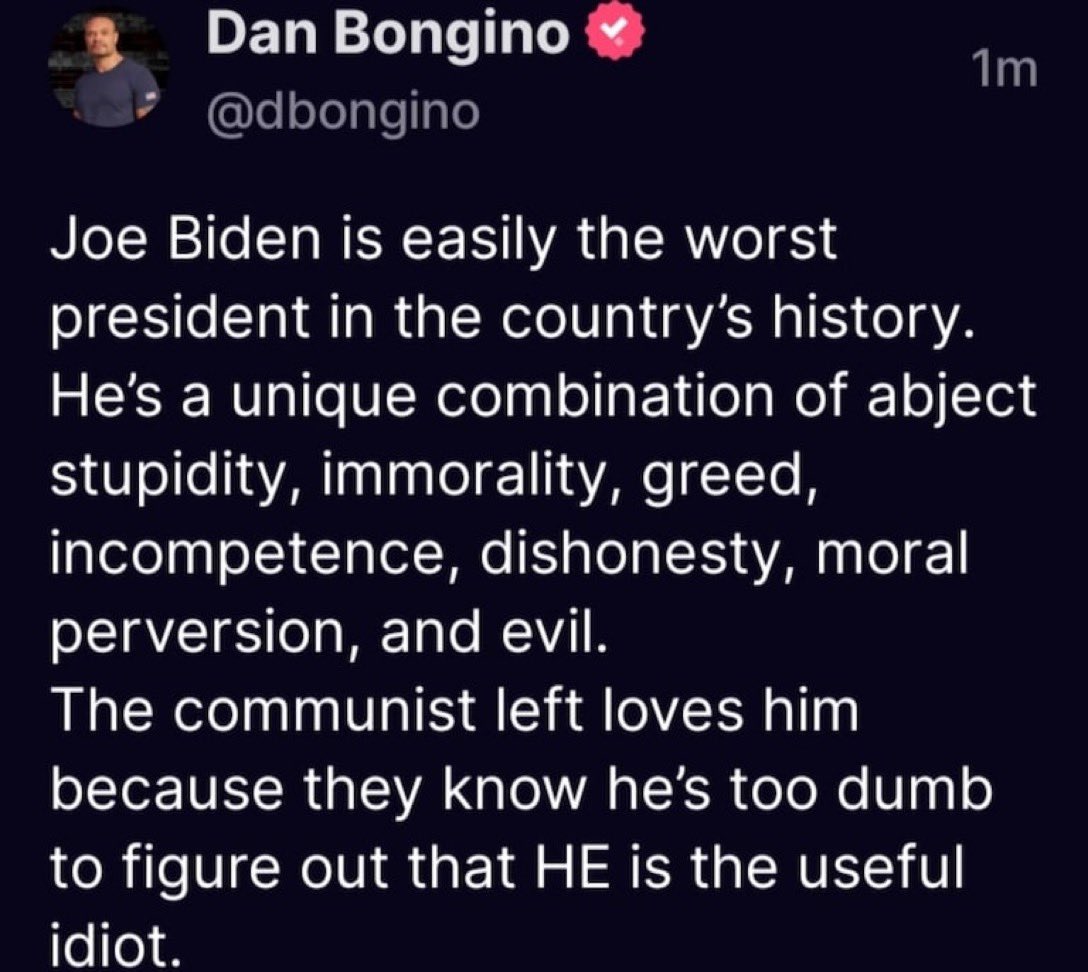 Dan Bongino nailed it with this post 👇🏼👇🏼👇🏼