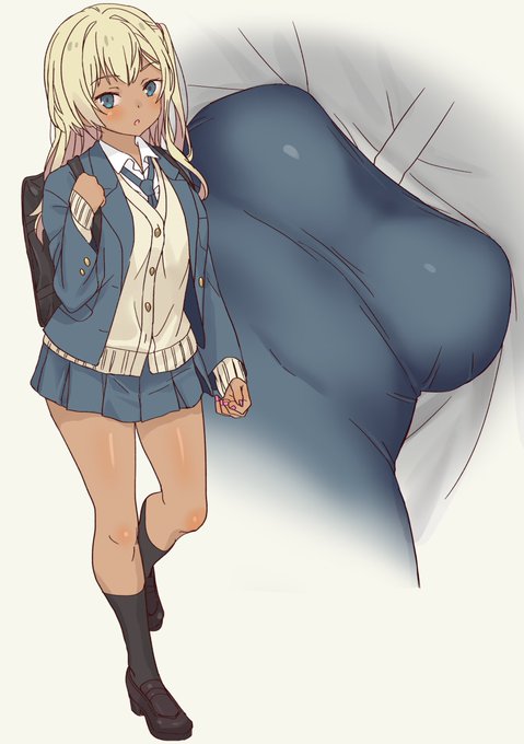 ギャル崎さんの内部を下から見た図 