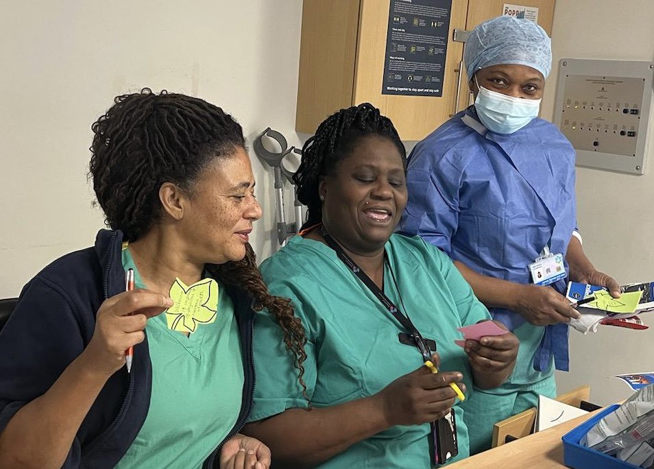 MLU_PTE's tweet image. Fun Fridays aren&apos;t just about fun! They&apos;re about visible leadership, listening to nurses, well-being checks, quality &amp;amp; safety checks, and recruiting students to stay with us. #PositivePracticeEnvironments @Lailanie33 @SigsworthJanice @cleonvillapalos @ImperialPeople @teamCNO_