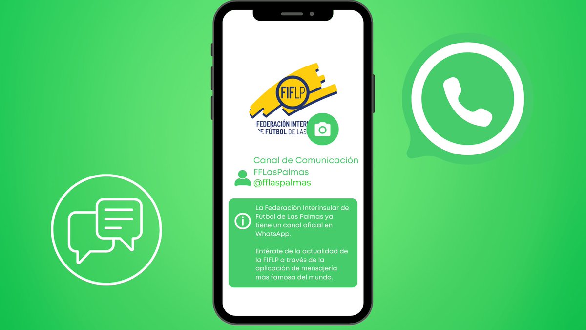 📲 | La Federación Interinsular de Fútbol de Las Palmas estrena canal de comunicación en WhatsApp 🟢Entérate de la actualidad de la FIFLP a través de la aplicación de mensajería más famosa del mundo ℹ️⬇️ fiflp.com/comunicaci%C3%…