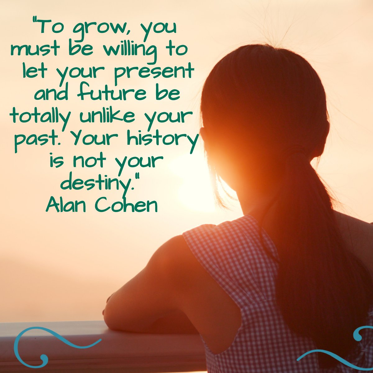 'To grow, you must be willing to let your present and future be totally unlike your past. Your history is not your destiny.' 
— Alan Cohen 💗

#changes #grow #quotes #totallifechanges #inspirationalquoteoftheday #wisdomquotes #wisdomgoals