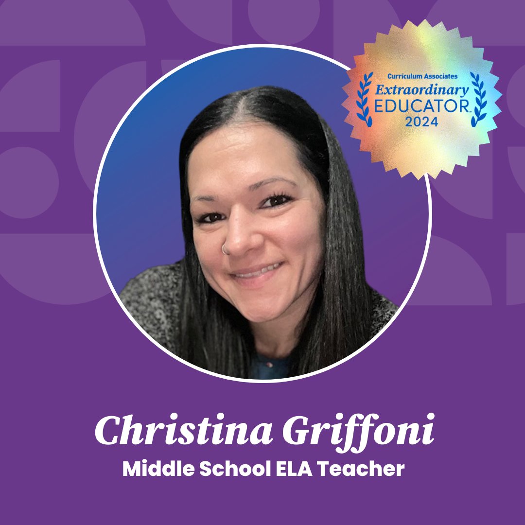 Christina Griffoni from @CamdenSchoolsNJ joins the class of 2024 #ExtraordinaryEducators for pioneering innovative classroom strategies while driving high expectations and student achievement! 🏆 #iReadyNJ

Read more: bit.ly/3usV2nF
