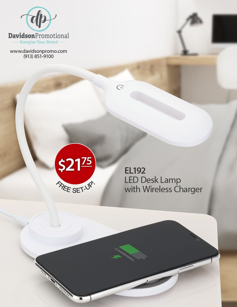 PromoLadies's tweet image. March Deal of the Month. LED Desk lamp with wireless charger.  #dealofthemonth #davidsonpromo
Minimum 24 pieces
Free Setup Charge