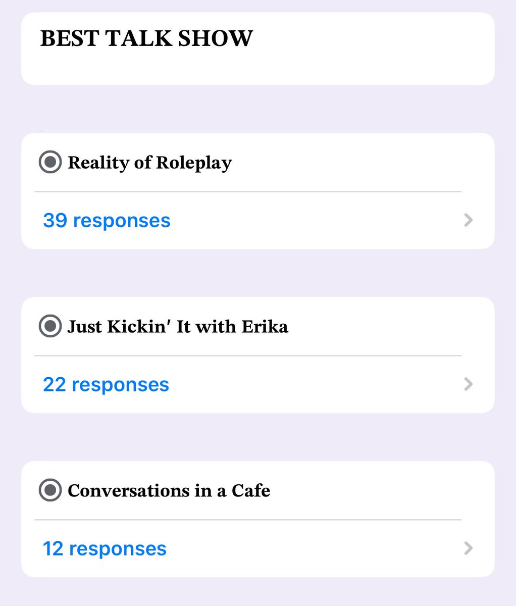 BebeReports's tweet photo. RP Awards Best Talk Show Winner: Reality of Roleplay [@RealityOfRP] #RoR https://t.co/1dxLOLmYRA