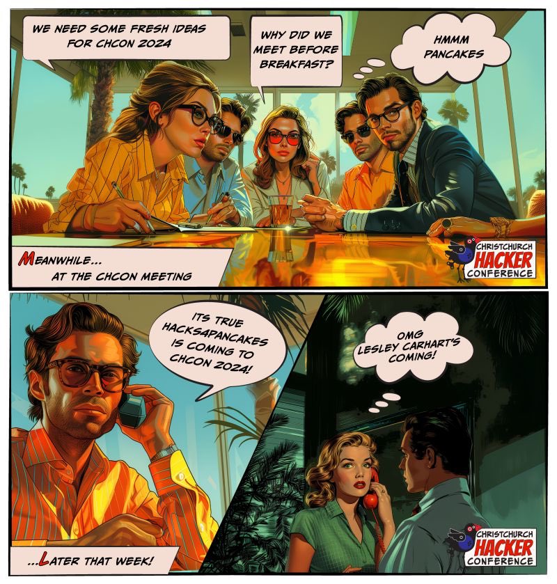 Announcing ChCon 2024 Keynote Speaker

We’re excited to announce Lesley Carhart (hacks4pancakes) will be joining us in person at ChCon 2024 as the keynote speaker at this year’s conference.