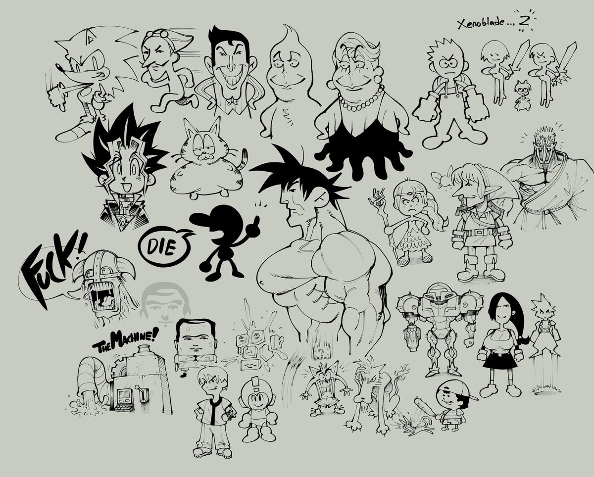 Various doodles from da past couple o weeks 