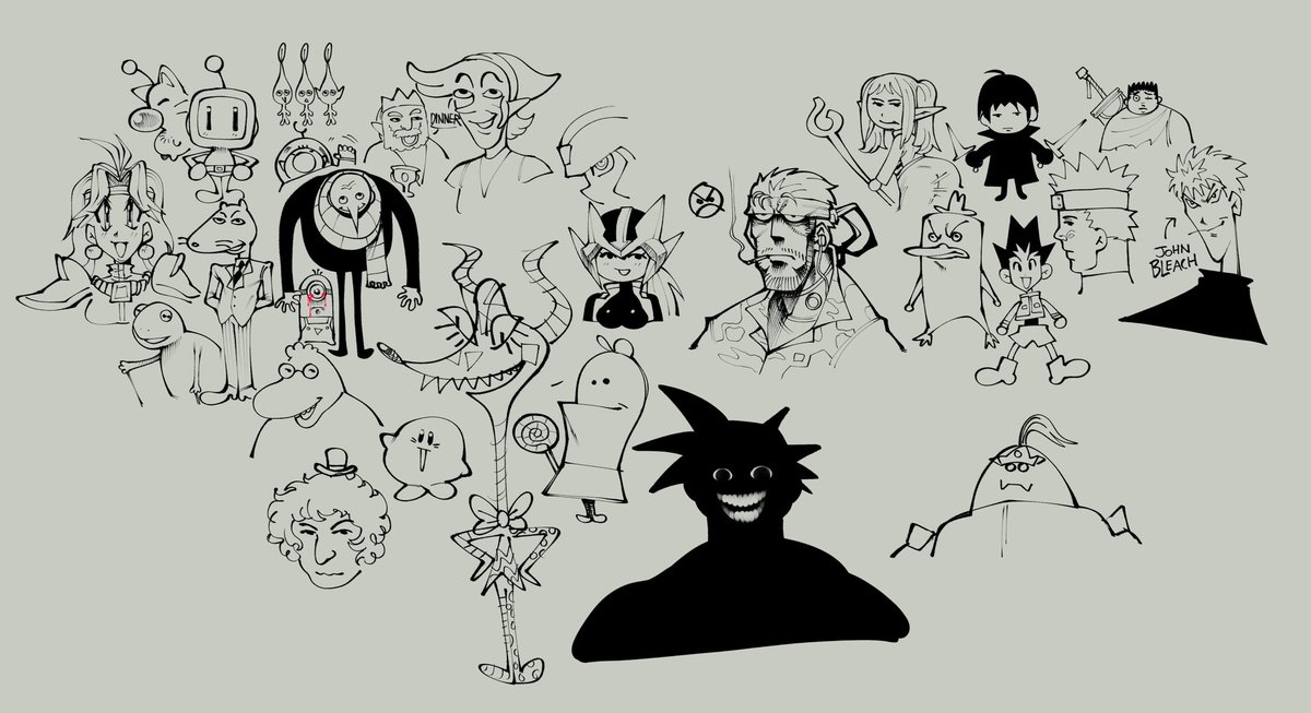 Various doodles from da past couple o weeks 