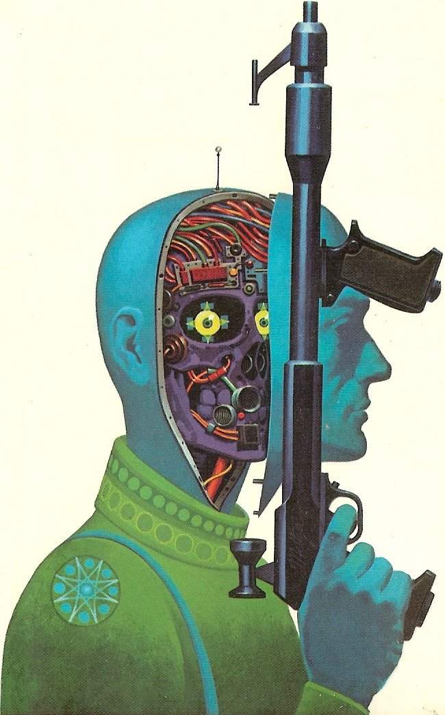 davis meltzer cover art for 'clans of the alphane moon' by philip k. dick, 1972