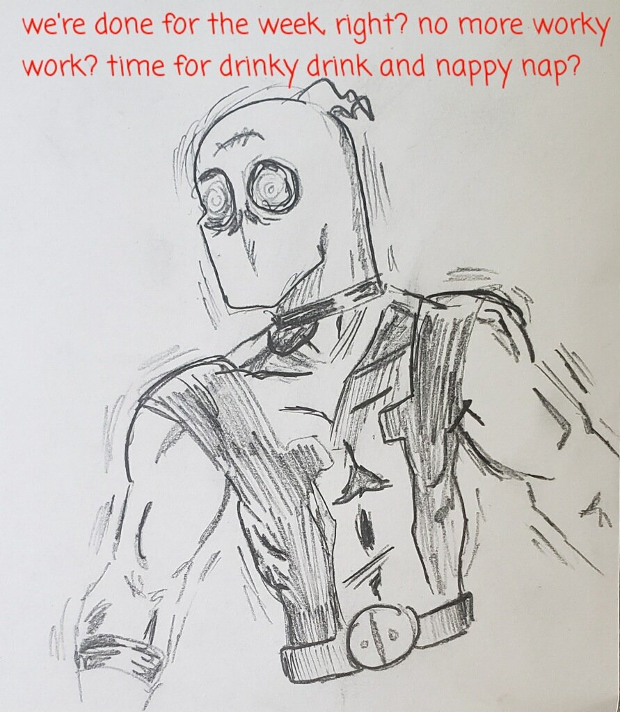 NBG55's tweet image. We&apos;re done for the week, right??? no more worky work? time for drinky drink and nappy nap? #dailydeadpool #workweekdone #nomoreworkywork #drinkydrink and #nappynaptime #987
instagram.com/p/C3_ZI_-raU_/…