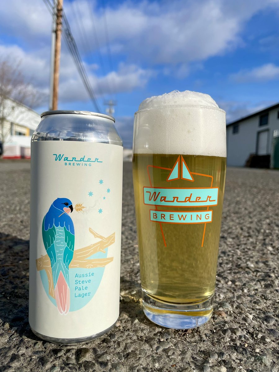An ode to our favorite farmer and his hard working wife, Aussie Steve Pale Lager is back on draft and in cans. Cold conditioned with Galaxy hops, this beer is a team favorite, and we are beyond stoked it is back! Drink up!

#bellingham #wanderbrewing