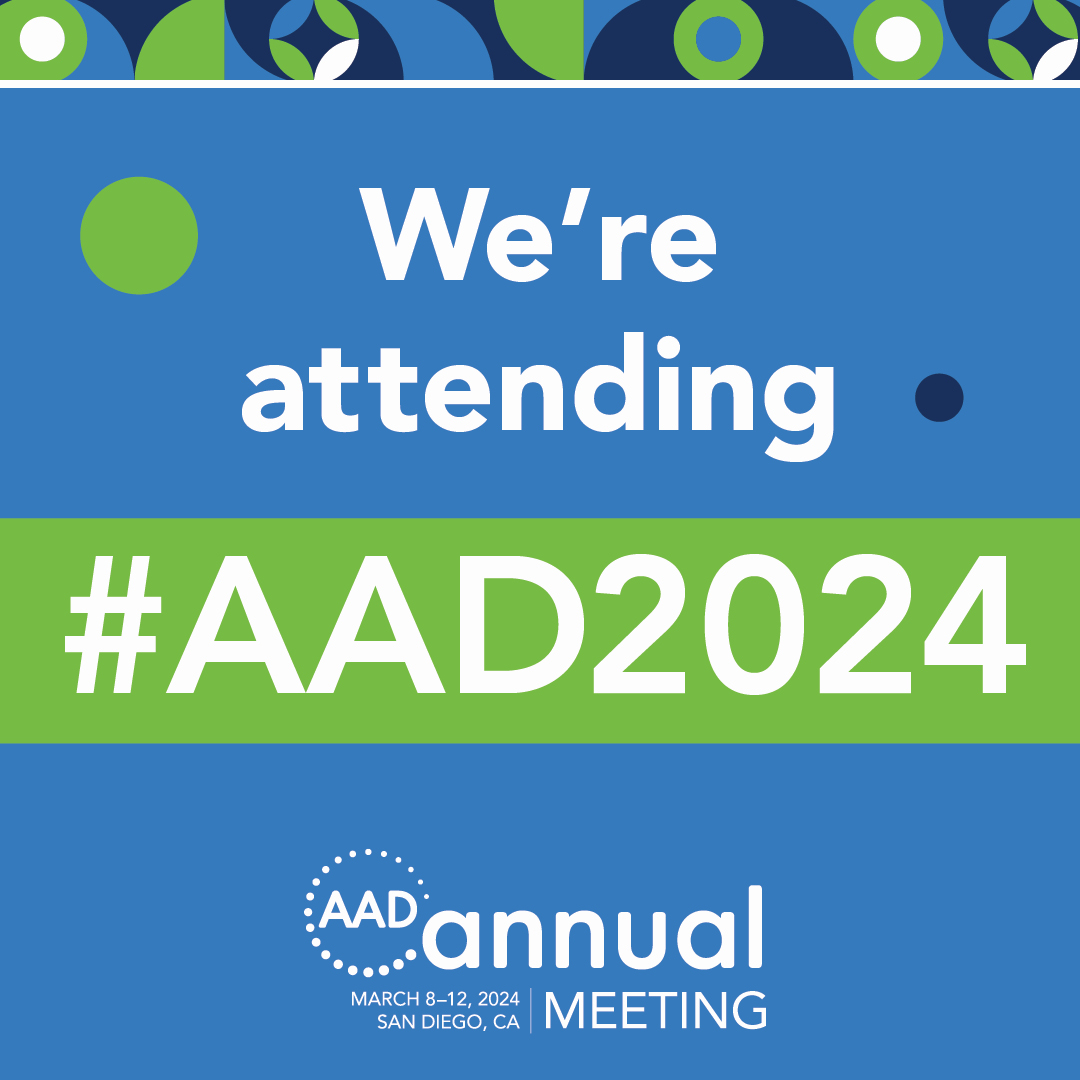We're attending #AAD2024! We are looking forward to a packed weekend filled with learning and connecting. Visit booth #1110 to test your #psoriasis knowledge and send your message to the #psoriaticdisease community. #psoriasis #dermtwitter #medtwitter