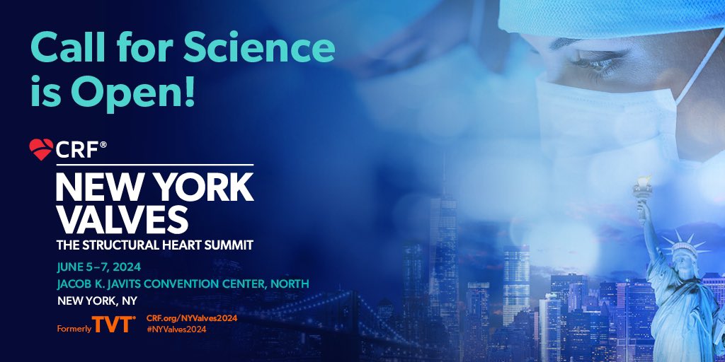 🌍 Are you ready to showcase your pioneering research on the global stage of structural heart disease? 🚀 Submit now for a chance to join #NYValves2024 Faculty! ✨

We’re looking for:

🔍  Moderated Abstracts
🔍 Challenging Cases
🔍 Innovation
🔍 Late-Breaking Clinical Science