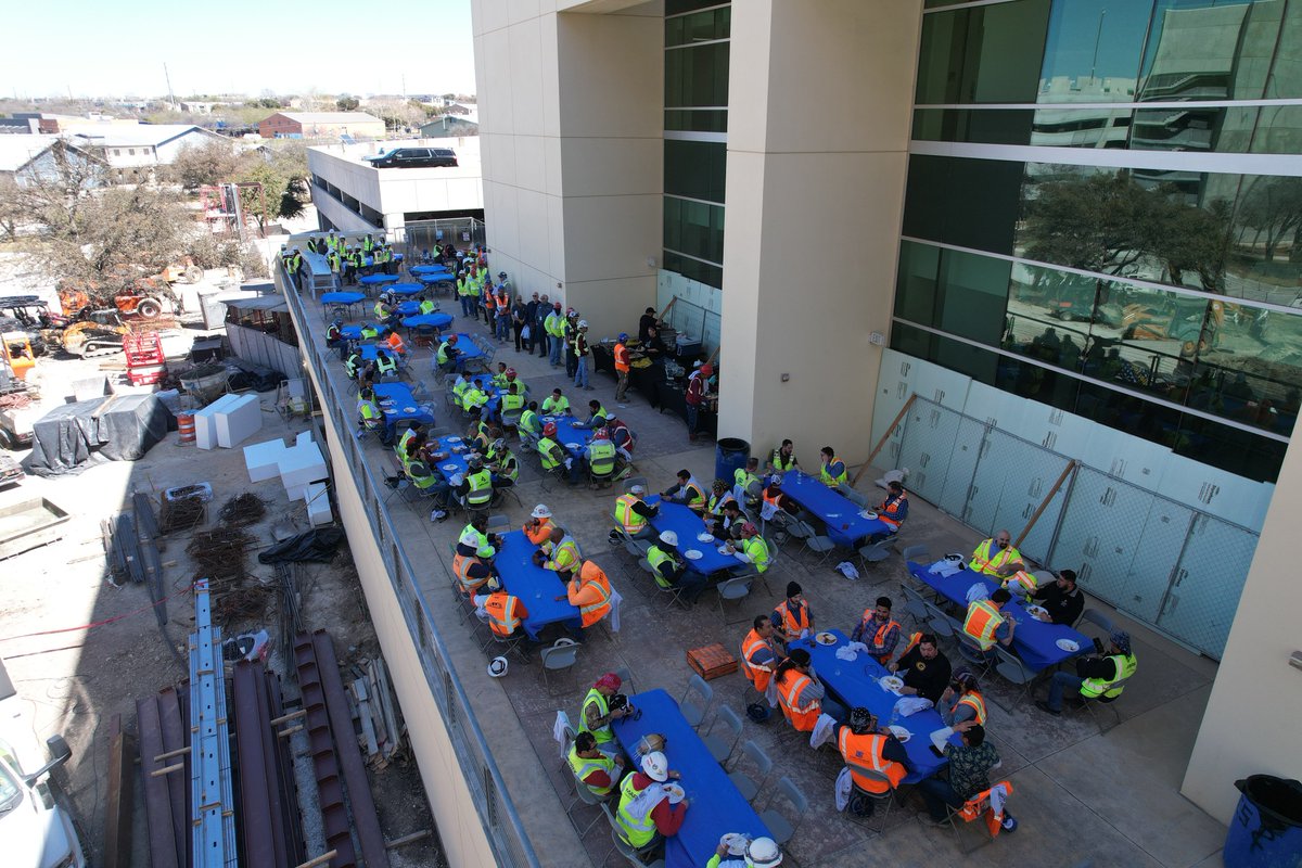 Cheers to a milestone moment! 🎉 Last week, we celebrated the topping out of the @UTHealthSA Center for Brain Health project. Here's to another significant chapter written in the story of the UT Health Brain Health project! #JoerisGC #TransformingPeopleandPlaces