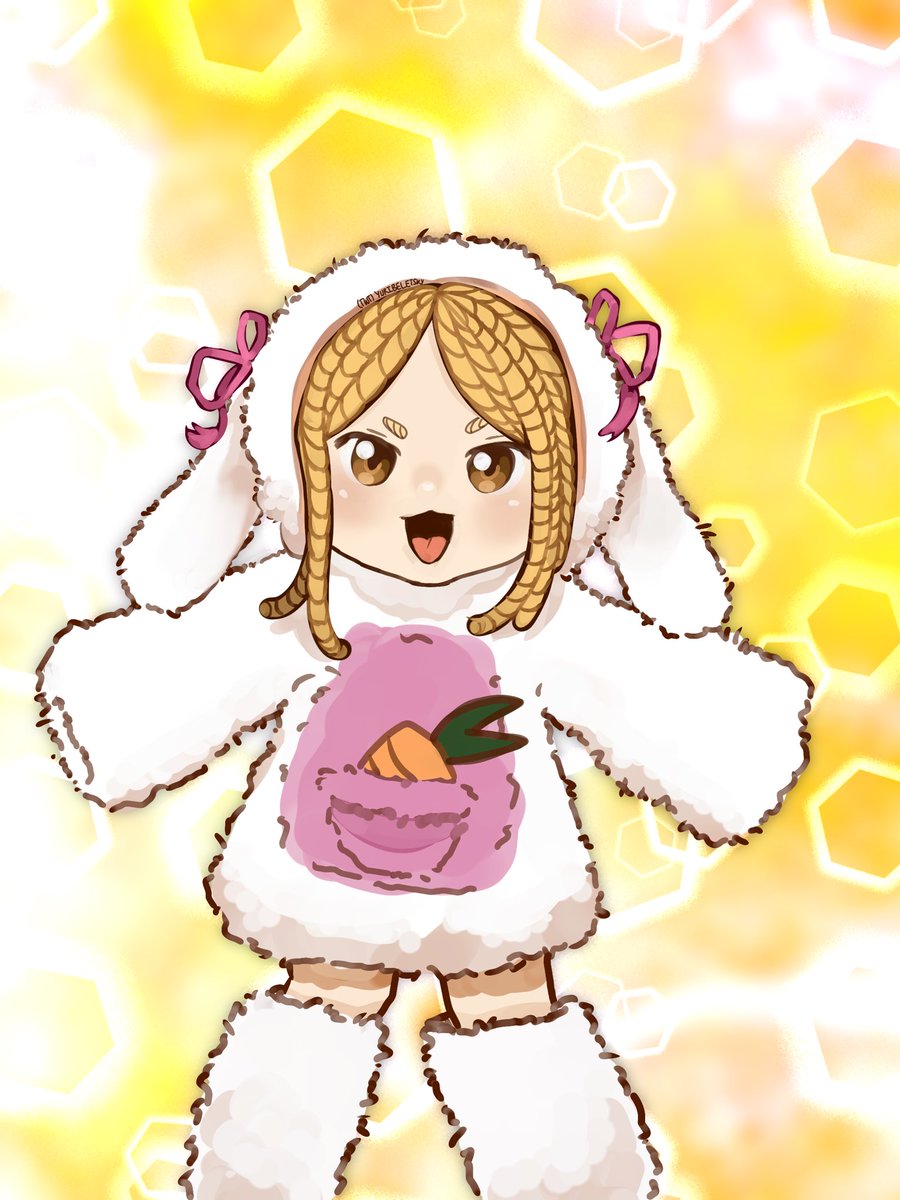 amepurra's tweet image. i drew memory in a bunny costume!!! inspo is the video #IdentityV #idv #memoryidv