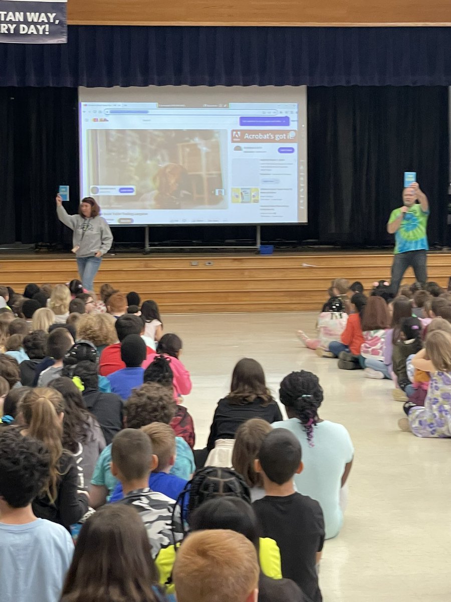 It’s Read Across America Day and we celebrated by revealing this year’s One School, One Book! Over the next two weeks, our panthers will be reading Saving Winslow by Sharon Creech, a story of friendship, community, and caring for others! 💙📖💚