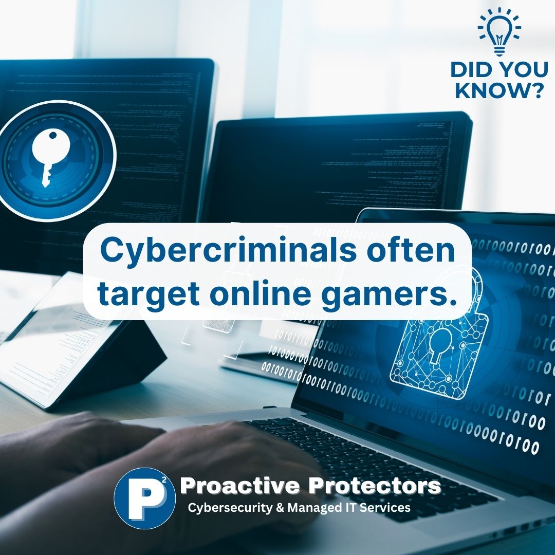 P2_Cyber's tweet image. Gamers beware: Hackers are on your trail. #GamerSecurity #P2 #ProactiveProtectors #Cybersecurity #TechBizCEO