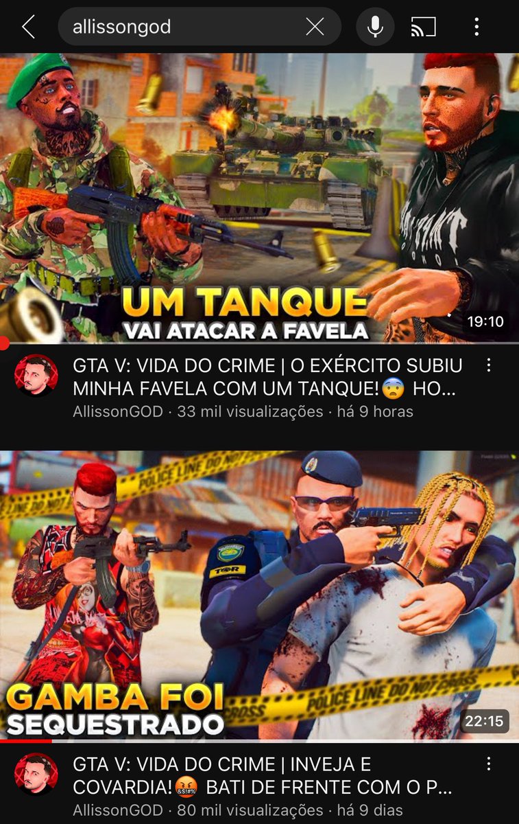 AllissonGOD's tweet photo. @YouTubeBrasil @HigorBourges  Gostaria de saber como posso seguir com suporte, meu canal não aparece mais na aba de pesquisa do YouTube, aparece apenas os Vídeos! O canal mesmo com fotos, número de inscritos e vídeo não está aparecendo, podem me ajudar?? https://t.co/QpWyWTKucD