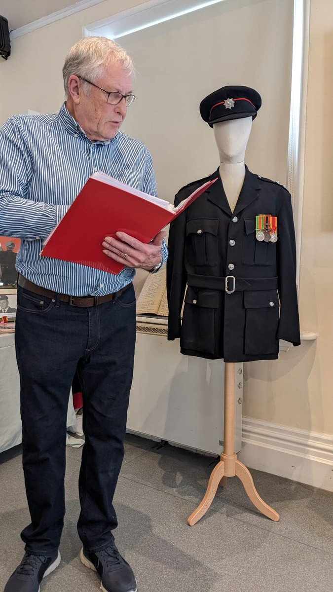 This afternoon the Friends of Chippenham Museum welcomed Brian Rivers to the March Heritage Café to talk about the history of Chippenham Fire Service. It was a full house and we were able to reunite Brian with his father’s uniform which is in the Museum’s collection.