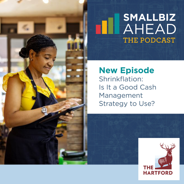 "Shrinkflation" is selling something for the same price but for less of it. Is it a good strategy for your small business? Listen to the latest Small Biz Ahead podcast for more. #Shrinkflation #SmallBusiness ms.spr.ly/6002c3P7q #IWork4TheHartford bit.ly/3TiEc4p