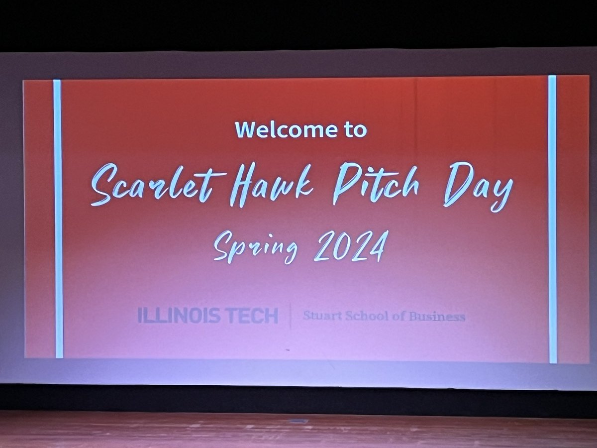 Students learning and honing their skills at the IIT Business pitch event. #richinstudentsuccess