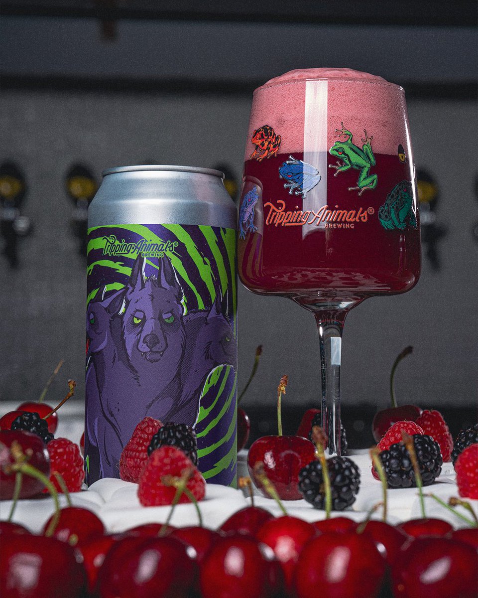 our mortalis collab ‘hound of hades’ is BACK 💨 sour ale w/ sweet cherries, raspberries, boysenberries and a whole lotta marshmallows 🤤