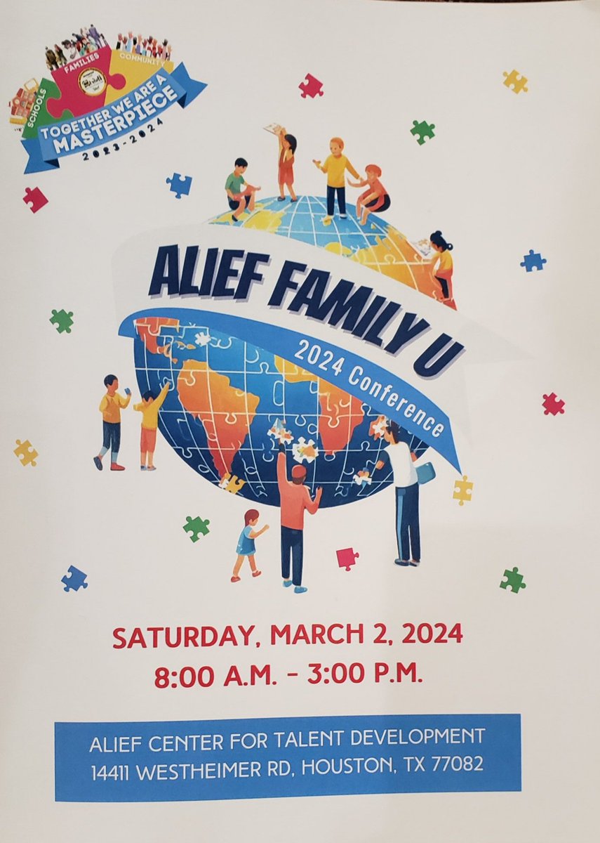 Hope to see you  at Family U Conference tomorrow Saturday! Register at the door beginning at 8am.