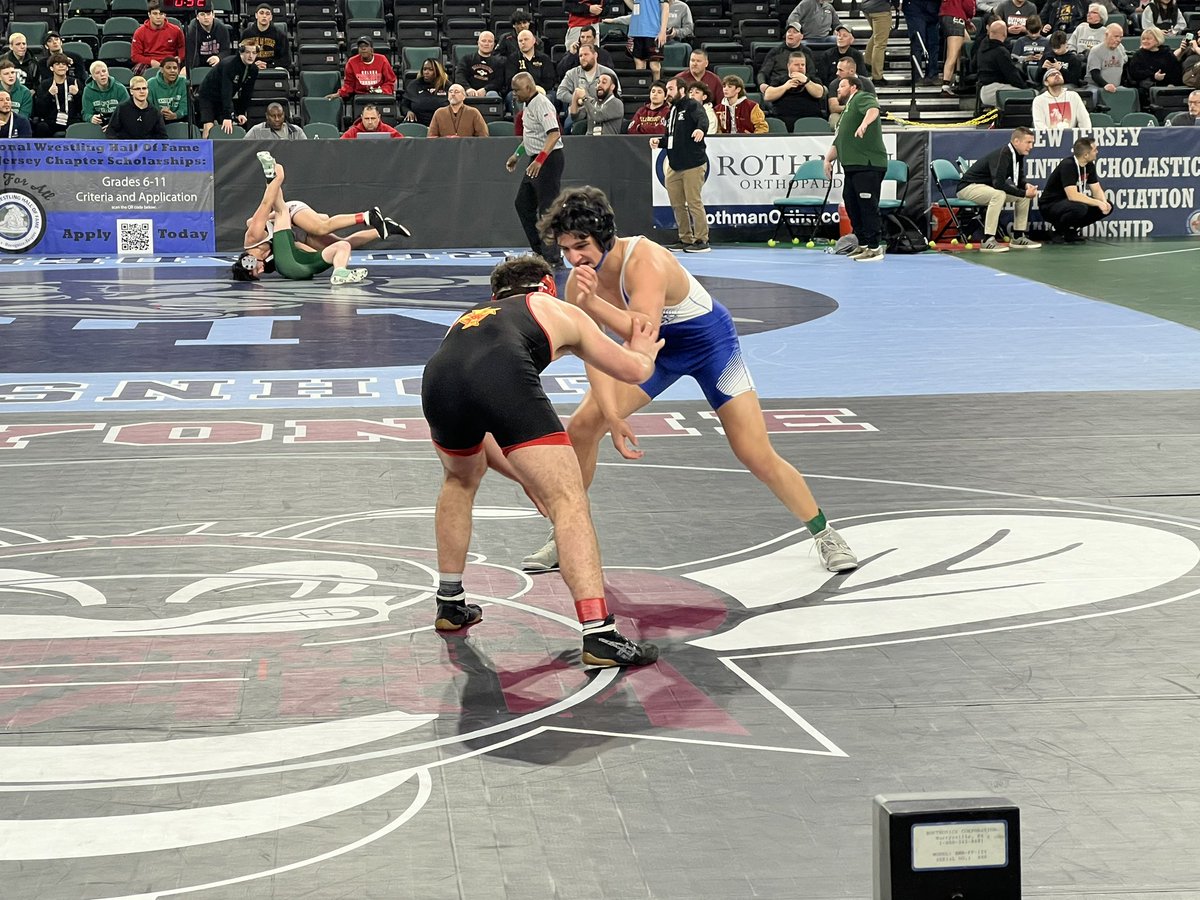 <a href="/AlexReyes80/">Alex Reyes</a> guarantees himself a spot on the podium with a strong 5-2 win in the blood round.  <a href="/HolmdelHornets/">Holmdel Athletics</a> first place finisher since 2018!!  <a href="/HolmWrestling/">Holmdel HS Wrestling</a> <a href="/Bob_Badders/">Bob Badders</a> <a href="/smfalk/">Steven Falk</a>