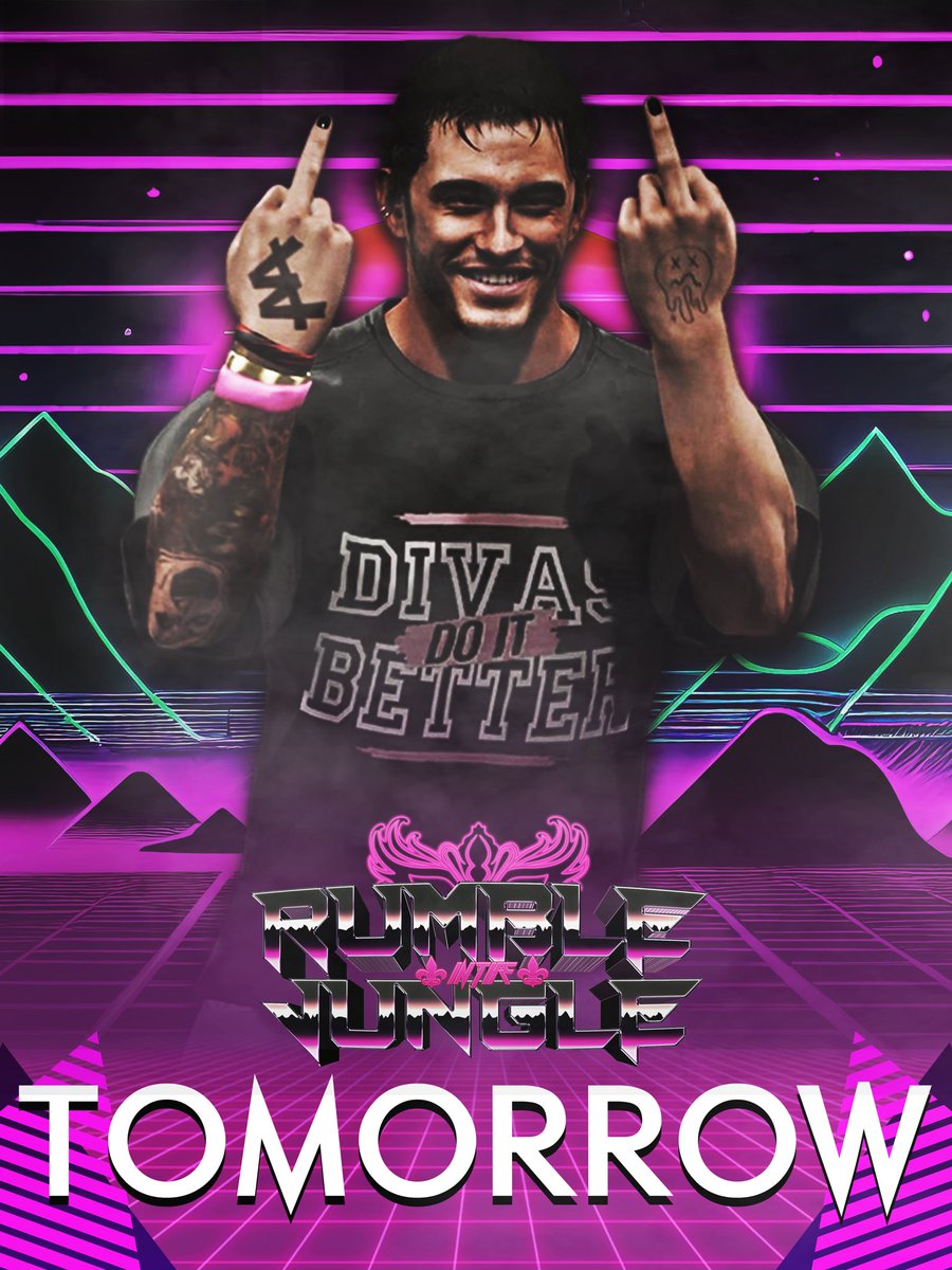 lnhaleTheGrief's tweet photo. Forced swift to make me one of these despite the fact that I won’t be there, lot of great matches happening tomorrow tho that you wont want to miss 🙂

Looking forward to seeing my goat win tha rumble 😮‍💨

@COHwrestling1 
🗓️TOMORROW
🕐6pm EST/11pm UK
▶️https://t.co/dyaOGb909X https://t.co/ALhiaVKJCD
