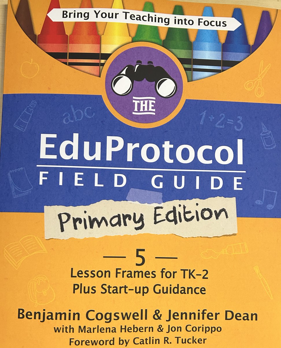 Can't wait to check out the Primary Edition of the Eduprotocol Field Guide! Thank you @primaryEP for your hard word and dedication to education!
