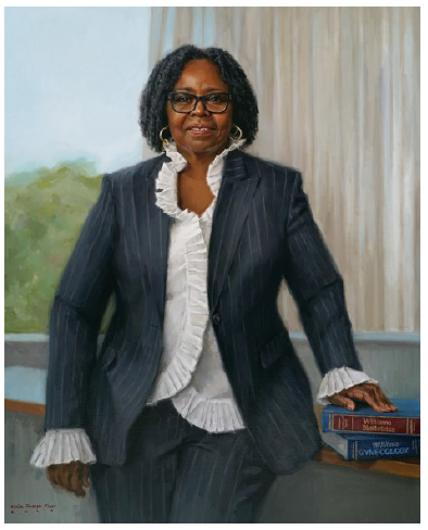Our current vice president, Dr. Tacoma McKnight @mcknight_tacoma, was just honored by @NM_ObGyn, where she served on the faculty for four decades, was just honored with a portrait! Congratulations, Tacoma!