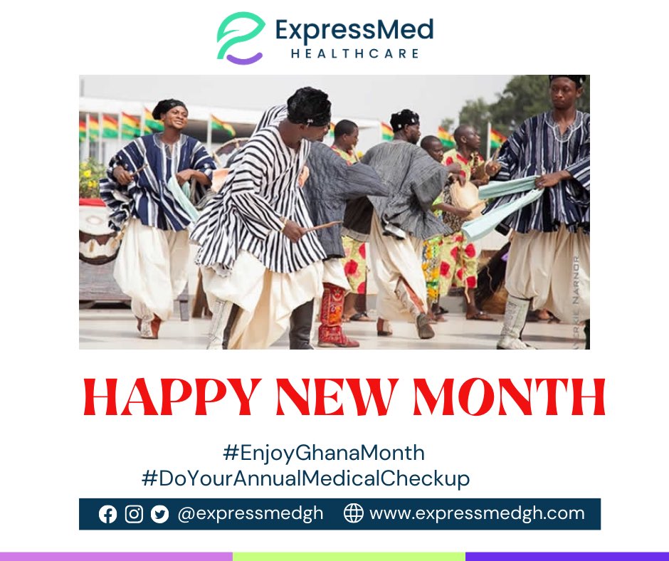 Happy new month 🤩
#eatghana #wearghana #feelghana 
Remember to do your medical checkup with us, in the comfort of your home 
#health #healthylifestyle #ghana 🇬🇭