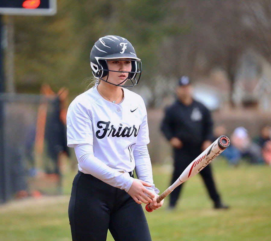 FriarSoftball's tweet photo. Wishing our BRAIN behind the plate a very Happy *HAPPY* Birthday!! Make it a year to remember, CB!! @c_barganski2025 🙌🏽🫵🏽💪🏽🧠🤍🖤🥎🎉🎂 https://t.co/nSKEBun4d2