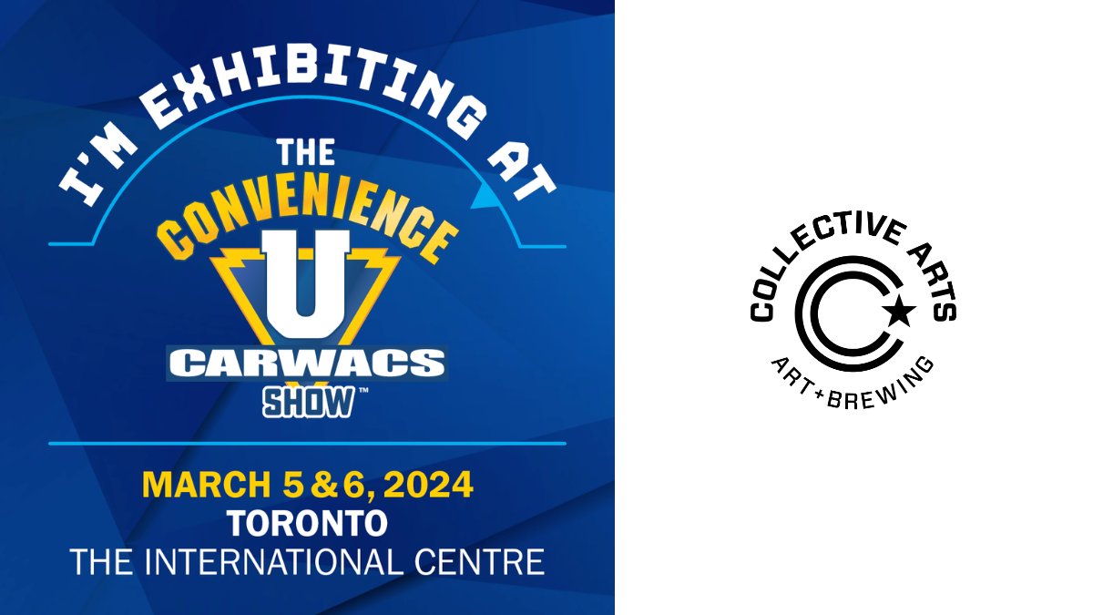 #ConvenienceUCARWACS2024 proudly welcomes <a href="/CollectiveBrew/">Collective Arts</a> as a show exhibitor. Come meet the team live and in person March 5 &amp; 6, 2024 at The International Centre! 
collectiveartsontario.com/pages/core-beer