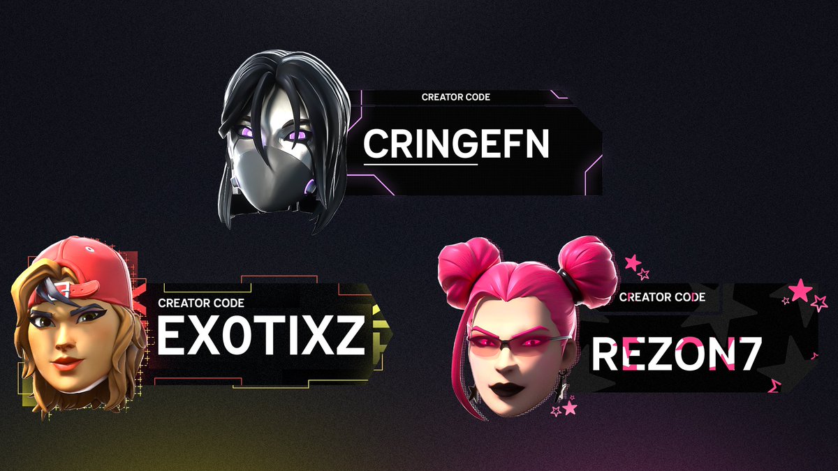 - Creator Code Banner - 🎨 // recent work for @Cringefn_ @rezonayy @Ex0tiXz if you're interested feel free to DM me✅