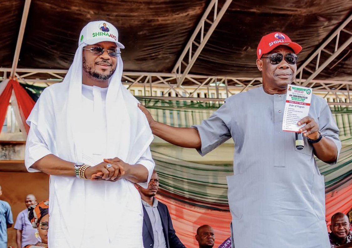PDPRepublic's tweet photo. It is real guys!!!!

Honorable Shina Peller  and his structure are in the PDP 🥹🥹

#PDPUnited https://t.co/vTFPrgW7Qr
