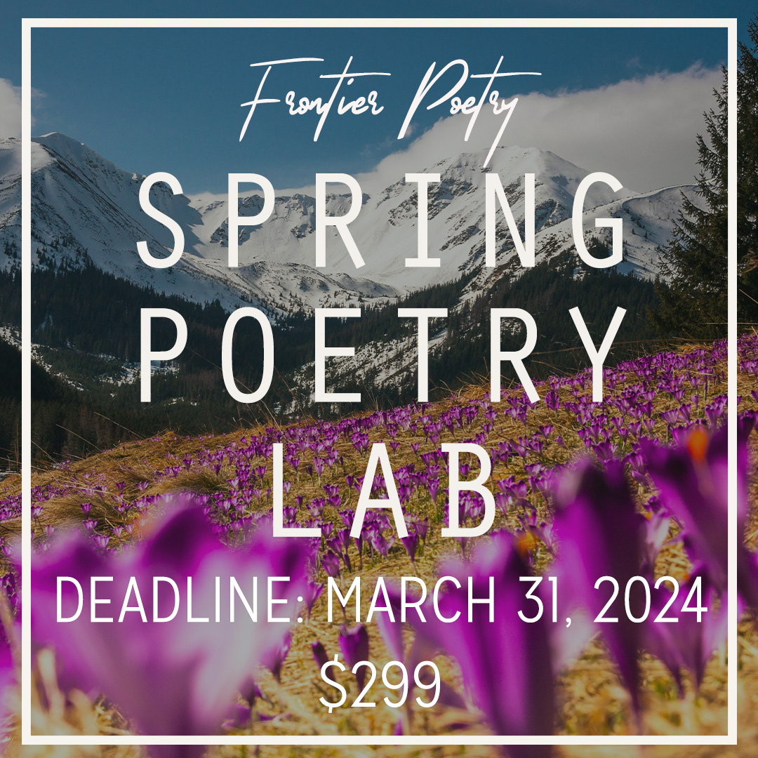 You're invited to our Spring Poetry Lab, an opportunity designed to help you grow as a writer through personalized editorial feedback, an extensive selection of curated materials, and the chance to collaborate with other poets! Learn more: frontier.submittable.com/submit/d930cf5…