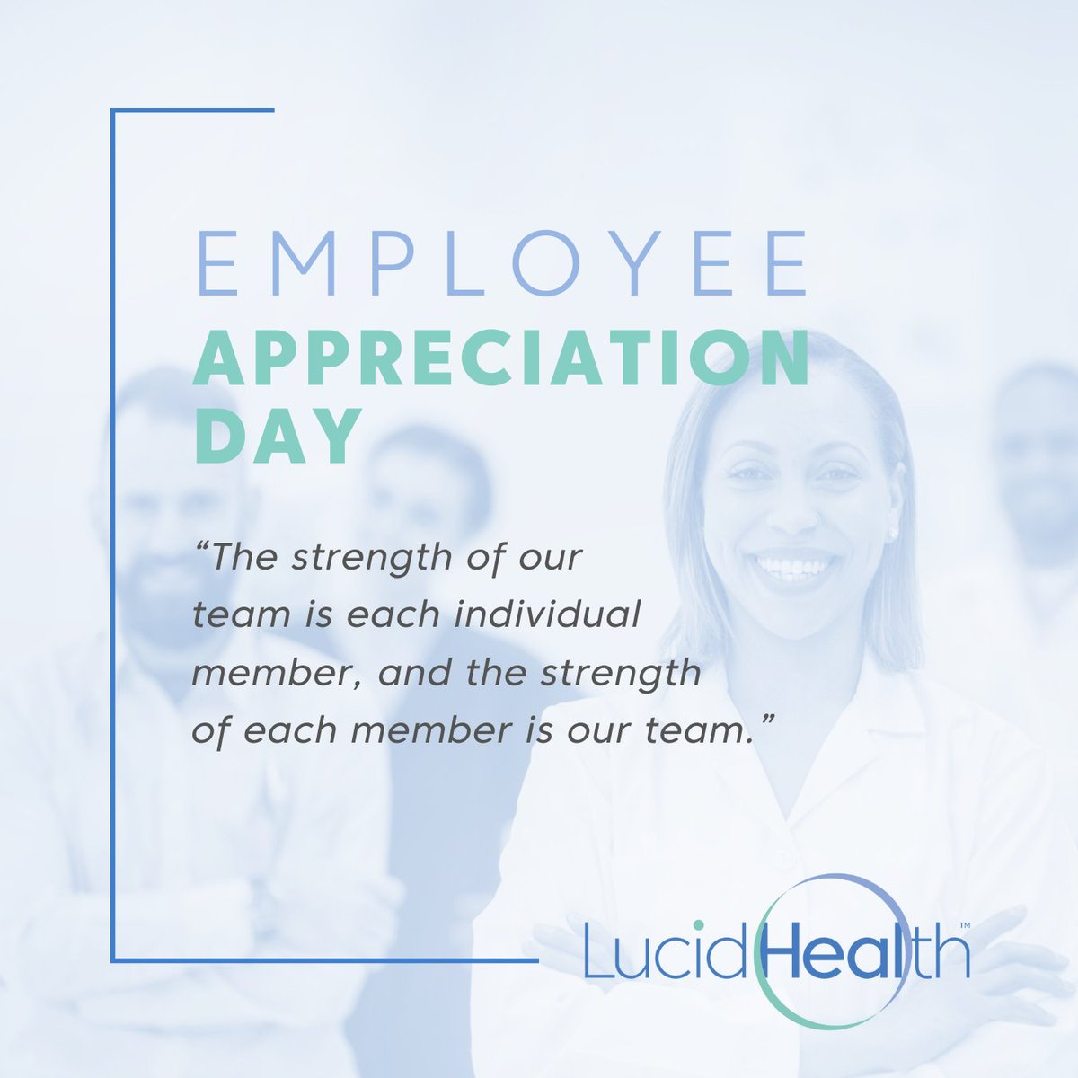 It's Employee Appreciation Day! Thank you to our team of physicians and staff here at LucidHealth for your unwavering commitment and dedication to exceptional patient care, not just today but every day! #PoweredByLucidHealth #ClearlyTheFuture #LucidHealth #Radiology #RadLeaders