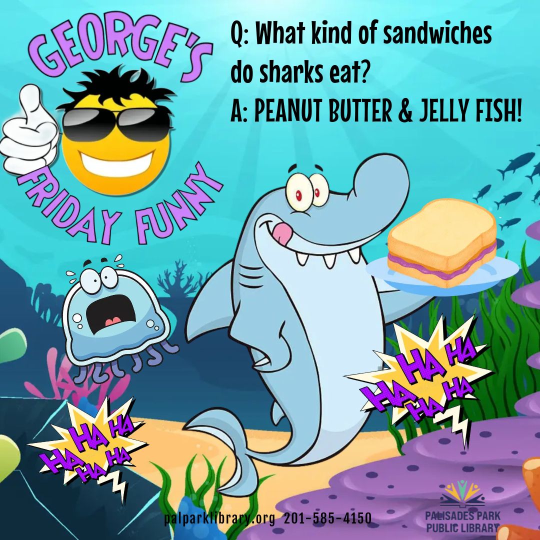 🥜Today is National Peanut Butter Lovers Day and George has a nutty joke for us! #NationalPeanutButterLoversDay #jokeoftheday #georgesfridayfunny #palisadesparkpubliclibary #bcclsunited #palisadesparknj #bccls