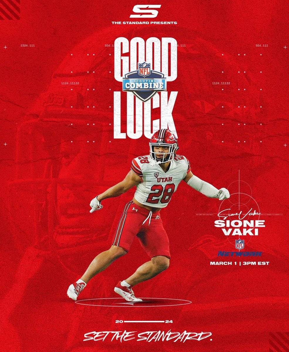 LET’S GOOO!!! Good Luck @sione_vaki at the @NFL #Combine Today 💪🏽💪🏽💪🏽