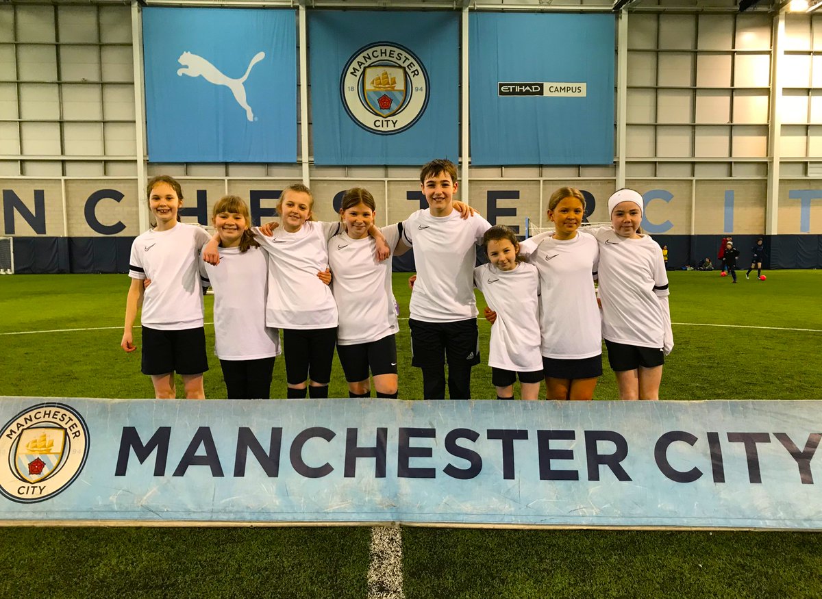 Congratulations to our amazing Girls Football Team, who competed at the Manchester City Community Challenge this morning. Unbeaten in all matches, against teams from all over Greater Manchester. What an achievement!