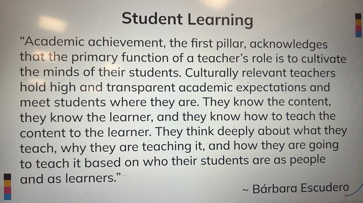 Something educators should remember.