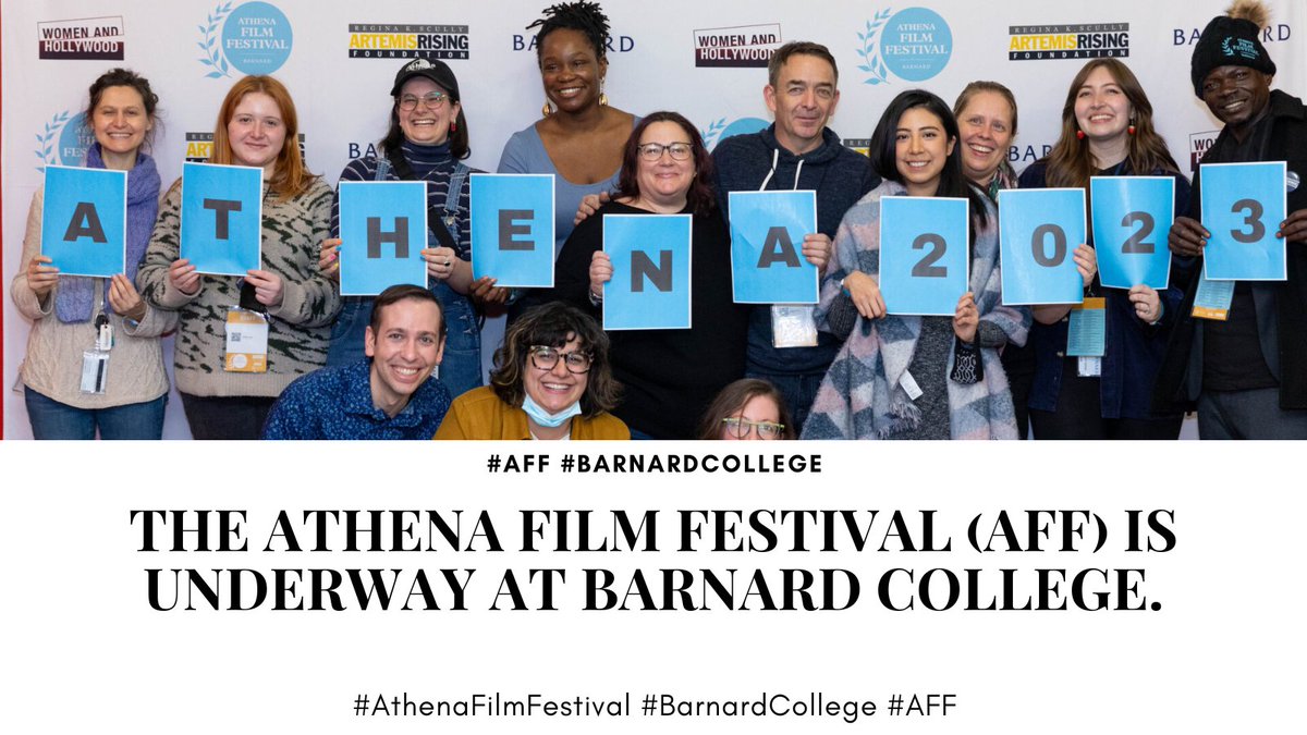 The Athena Film Festival (AFF) is underway at Barnard College in NYC through March 3. Congratulations to all AFF 2024 filmmakers and fellows.
#AFF #AthenaFilmfestival #BarnardCollege #filmfestivalnews #womenfilmmakers 

ow.ly/TkxL50QJWmZ