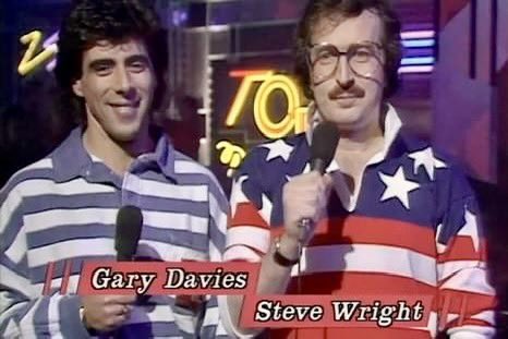 If we saw Steve Wright & @djgarydavies on TV in the 80s, we used to go into school and laugh about them the next day. 4 decades on, I go weak at the knees if I see Gary in the lift. And Steve I admire and miss every day. Radio 1 Roadshow & Top of the Pops cool forever 🧡