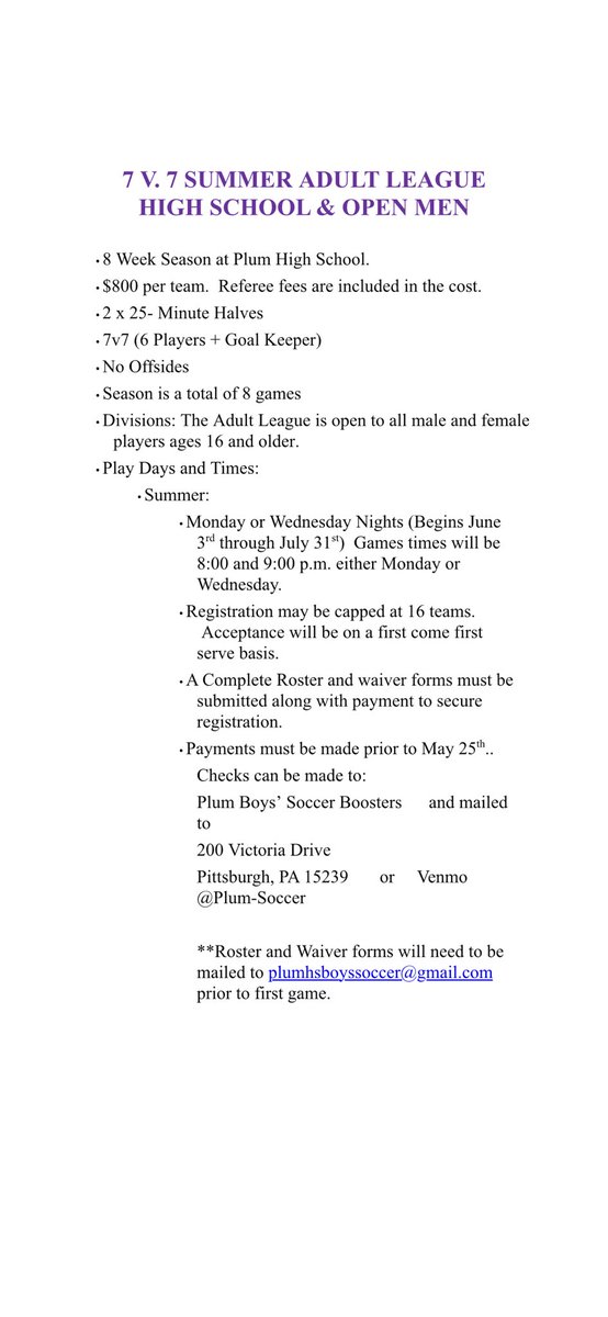 Spread the word!  It should be a good summer event!