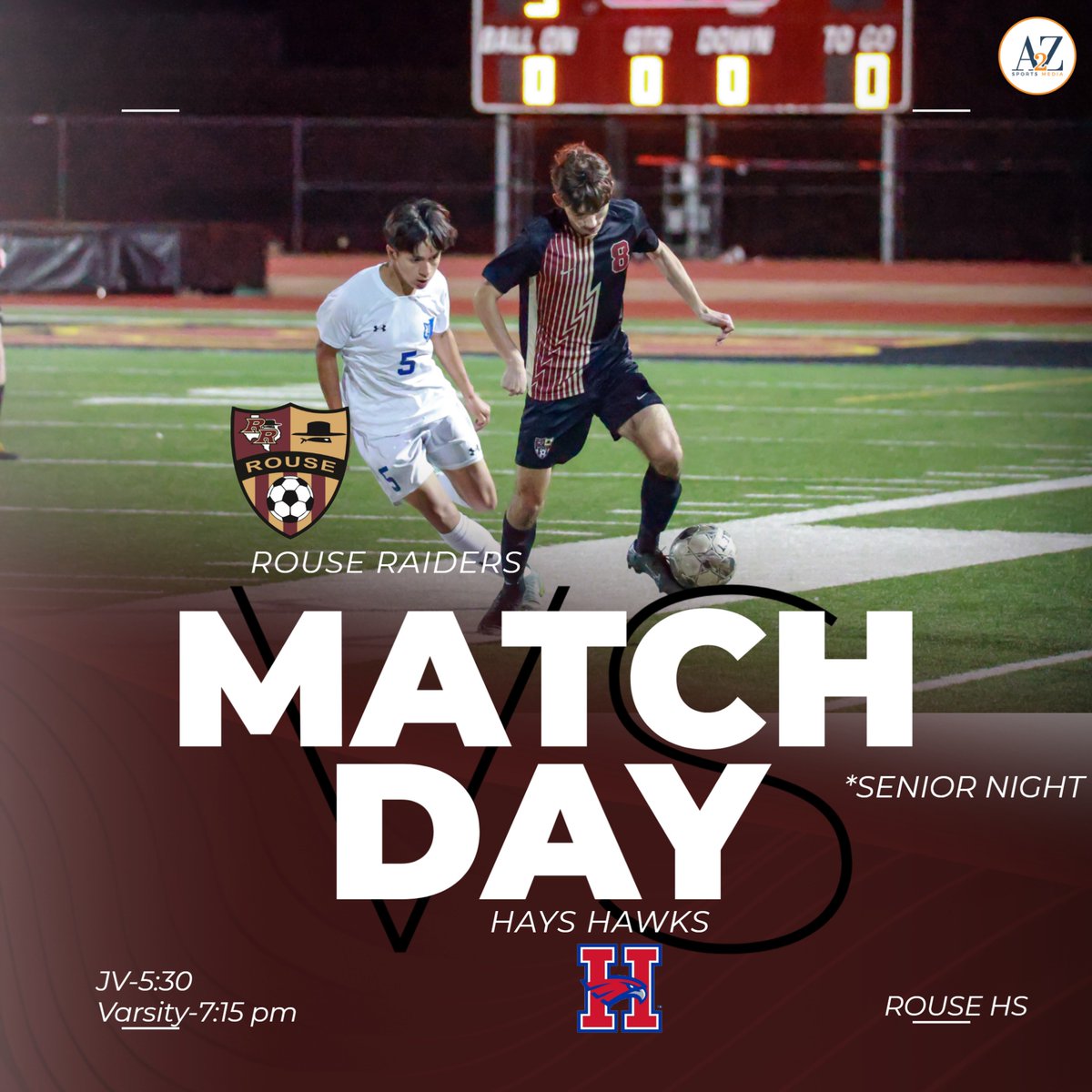 It's Senior Night & Match Day for @RouseSoccer @RouseScrBooster @DKnight111