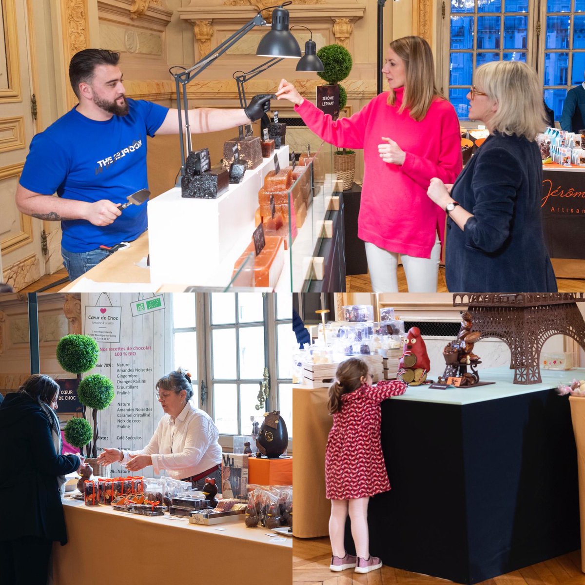 🍫 Inauguration de notre 1er salon Délicieusement Chocolat 🍫 Le temps d’un week-end notre bel Hôtel de Ville de Levallois accueillera les gourmands et amateurs de chocolat. N’hésitez pas à aller à la rencontre de tous ces artisans qui font partie de notre gastronomie française !