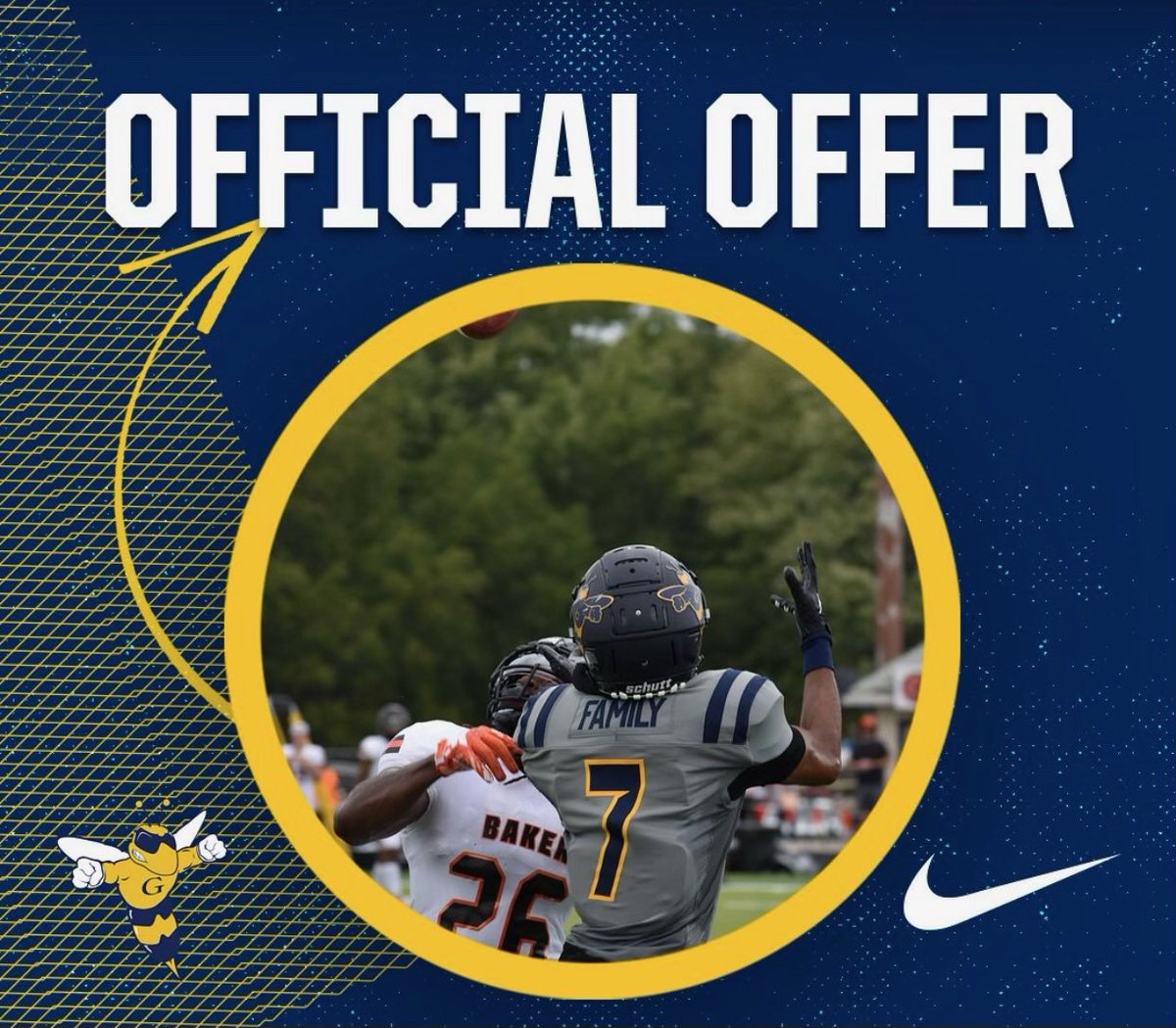 Blessed to receive an offer from Graceland University @CoachRoss_FB ! 💙💛💙💛