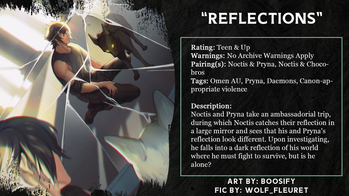 Omen!AU lovers will enjoy this piece by @boosify and its accompanying fanfic, "Reflections" by <a href="/Wolf_Fleuret/">Kasha 'Wolf' Fleuret - Support Humans 🎨</a>

Find the story in our AO3 collection here: archiveofourown.org/collections/FF…
