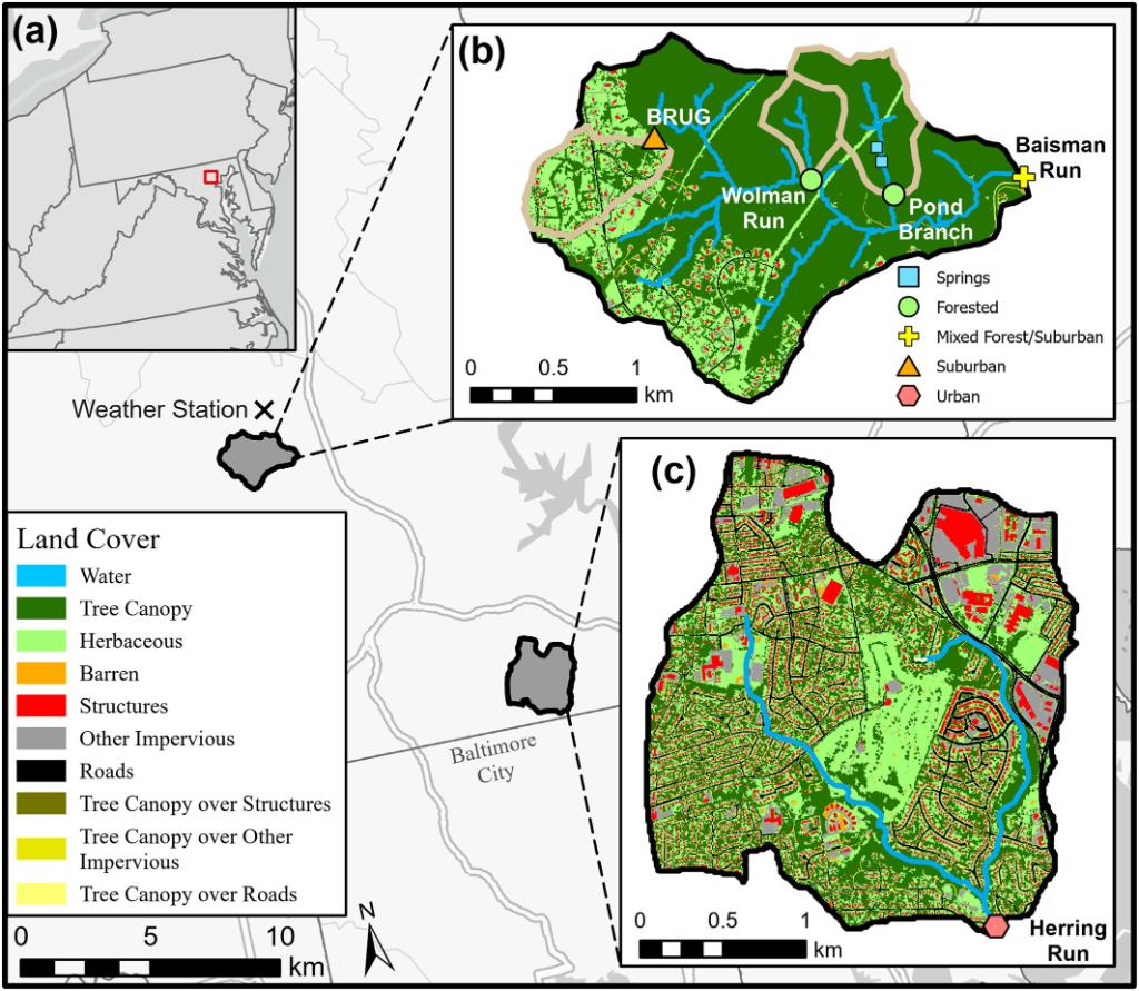 Sulfate can be a nutrient or pollutant that alters stream biogeochemistry depending on dissolved concentrations.

In a new study, Cosans et al. investigate sources and export dynamics of sulfate in suburban and forested streams: lite.spr.ly/6007lLH

#AGUPubs <a href="/CiaranJHarman/">Ciaran Harman</a>